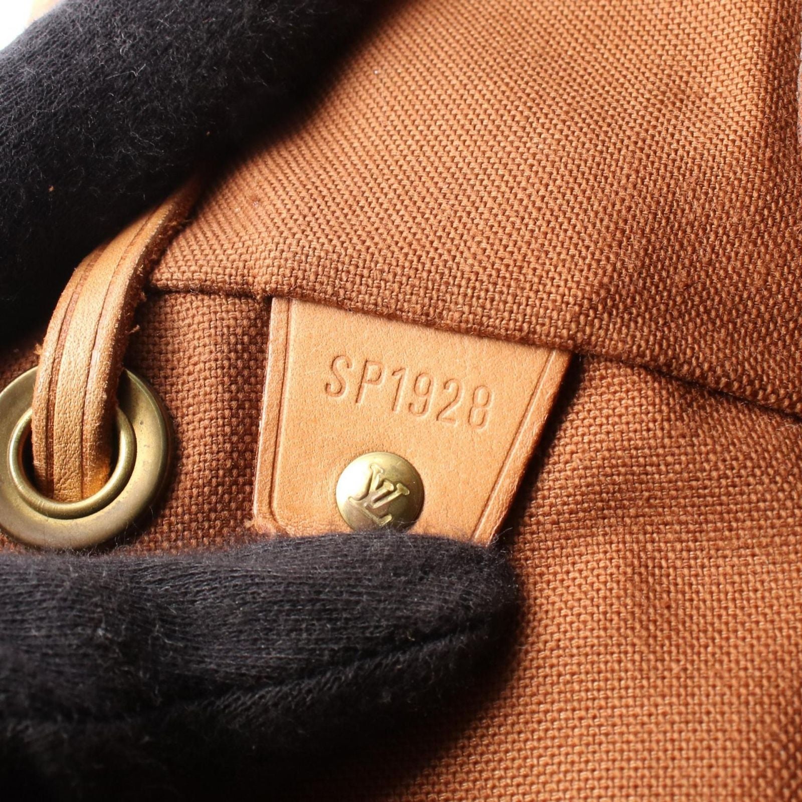 Louis Vuitton Backpack Montsouris MM Canvas Leather — view 5