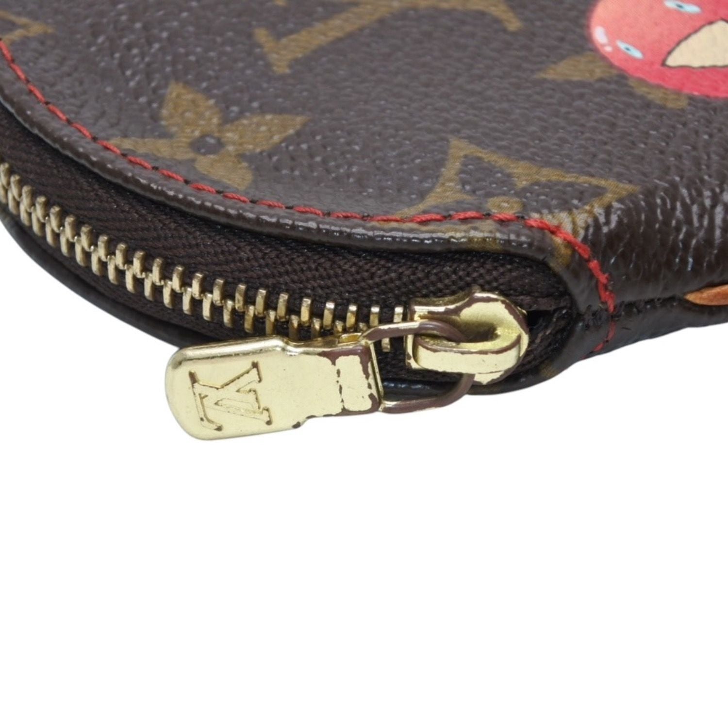 Louis Vuitton Porte Monnaie Rond Coin Purse Monogram Cherry Takashi Murakami — view 7