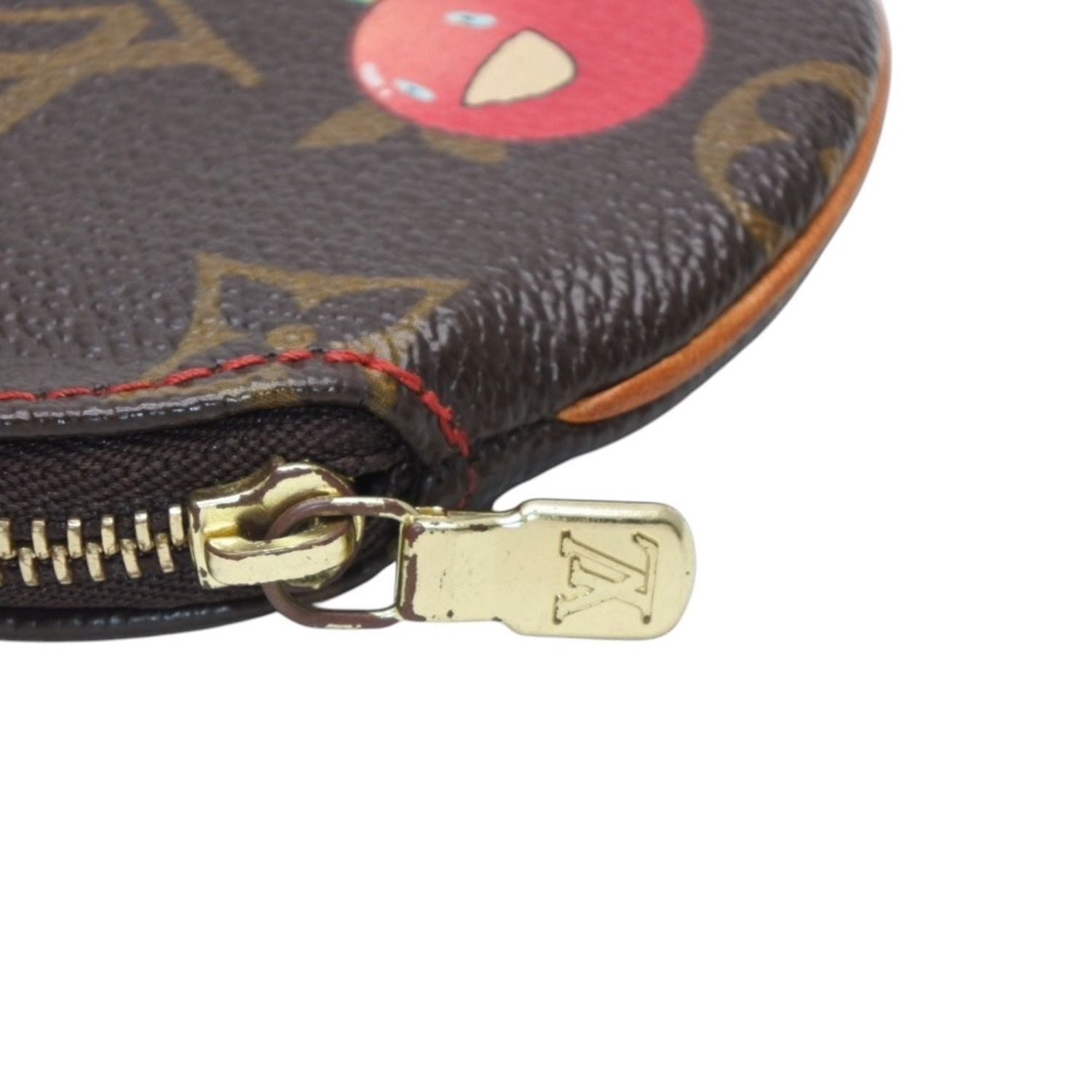 Louis Vuitton Porte Monnaie Rond Coin Purse Monogram Cherry Takashi Murakami — view 6