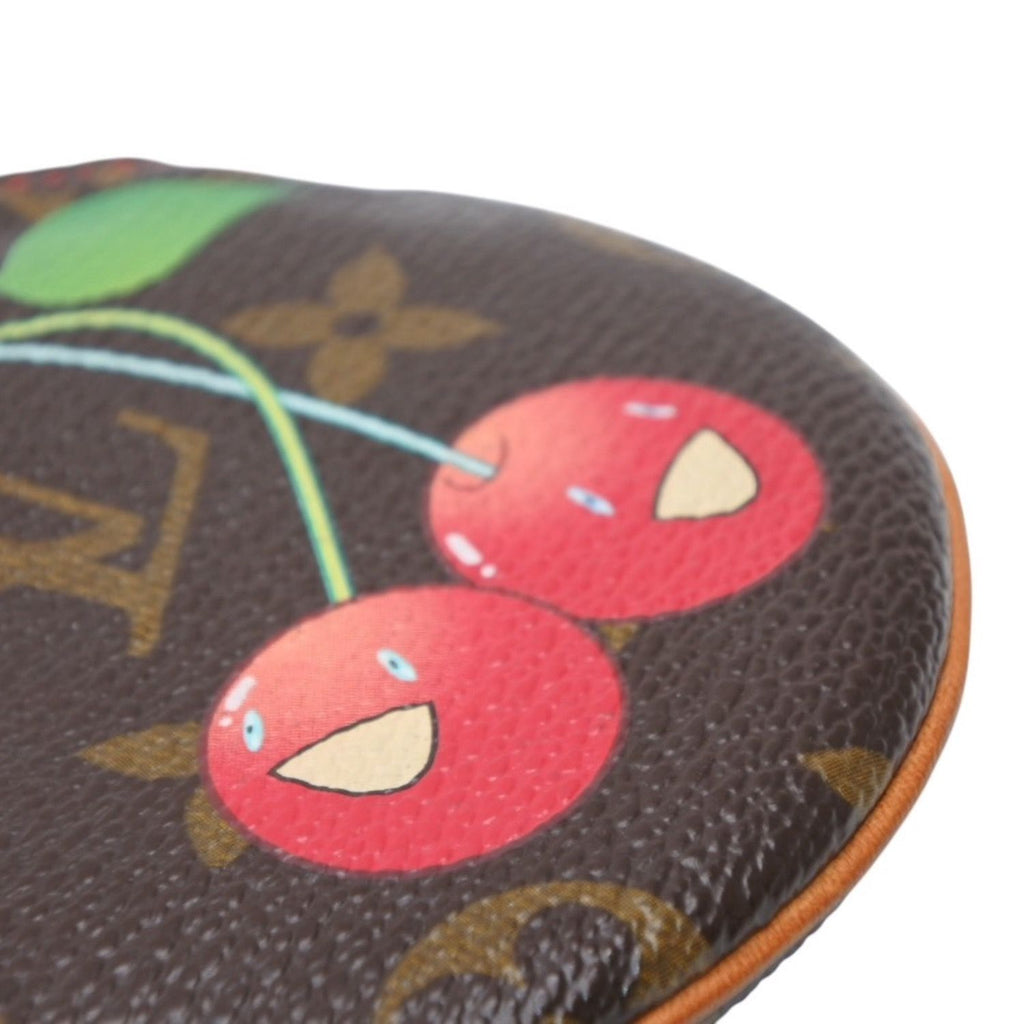 Louis Vuitton Porte Monnaie Rond Coin Purse Monogram Cherry Takashi Murakami — view 8