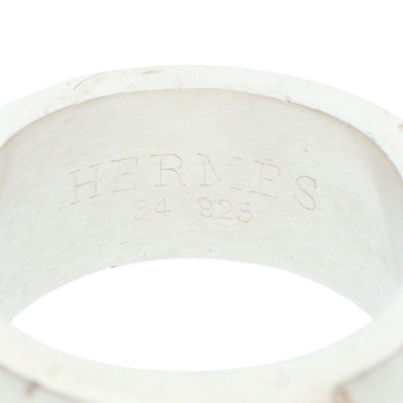 Hermes Candy Ring Motif Silver