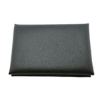 Hermes Heaven Calvi Duo Card Case Noir Black Silver Epsom — view 2