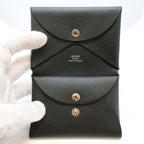 Hermes Heaven Calvi Duo Card Case Noir Black Silver Epsom — view 9