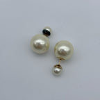 Dior Tribales Tribal Earrings Gold Costume Pearl — view 4