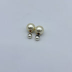 Dior Tribales Tribal Earrings Gold Costume Pearl — view 2