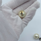 Dior Tribales Tribal Earrings Gold Costume Pearl — view 6
