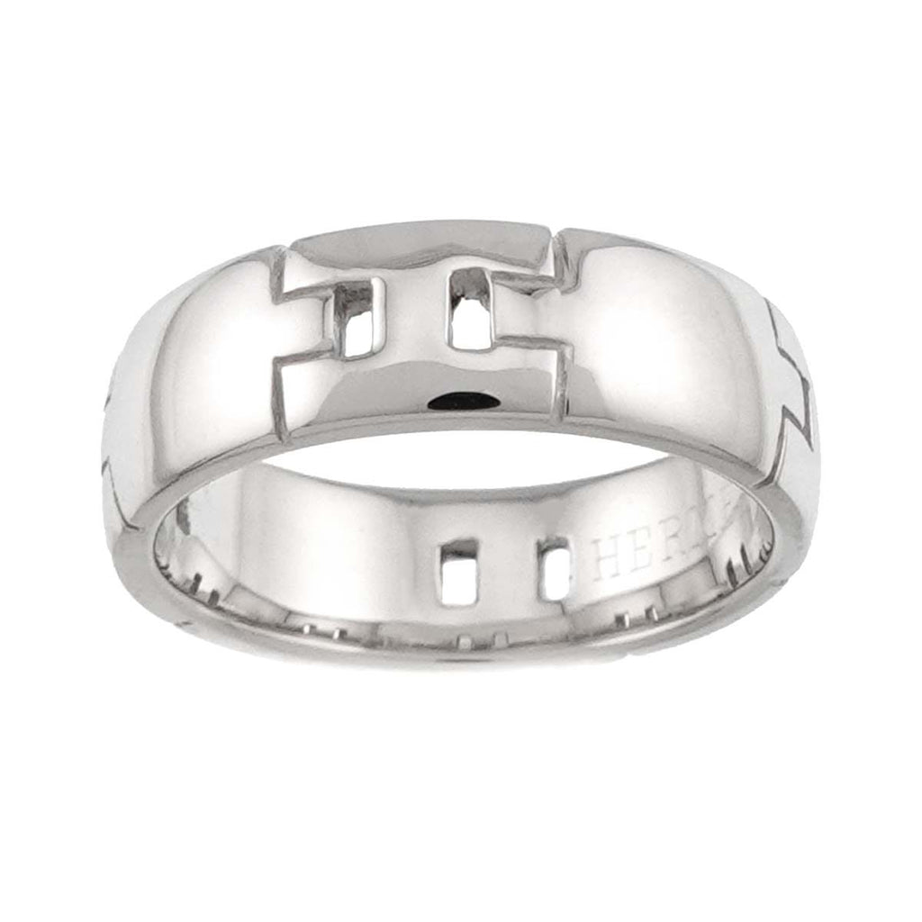 Hermes Ever Herakles 48 Ring 18k WG White Gold 750 Hercules — view 2