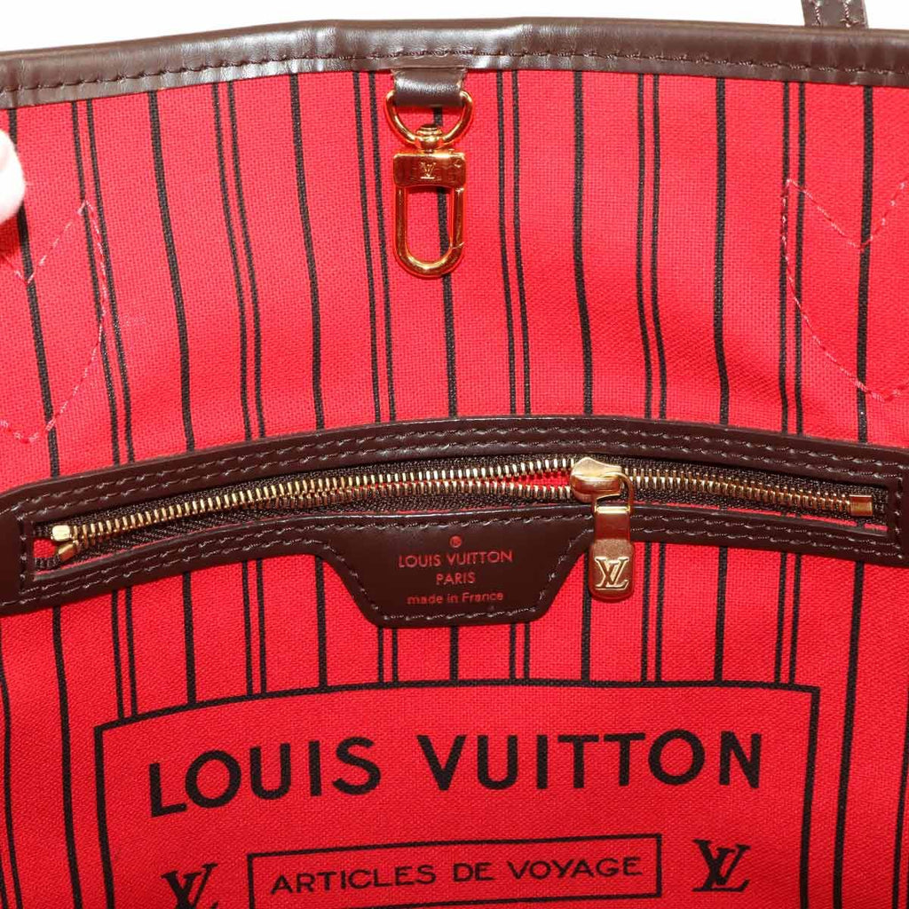 Louis Vuitton Damier Neverfull PM Tote Ebene Gold Brown — view 8