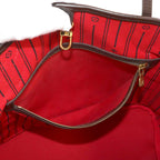 Louis Vuitton Damier Neverfull MM Tote Ebene Cerise Brown — view 9