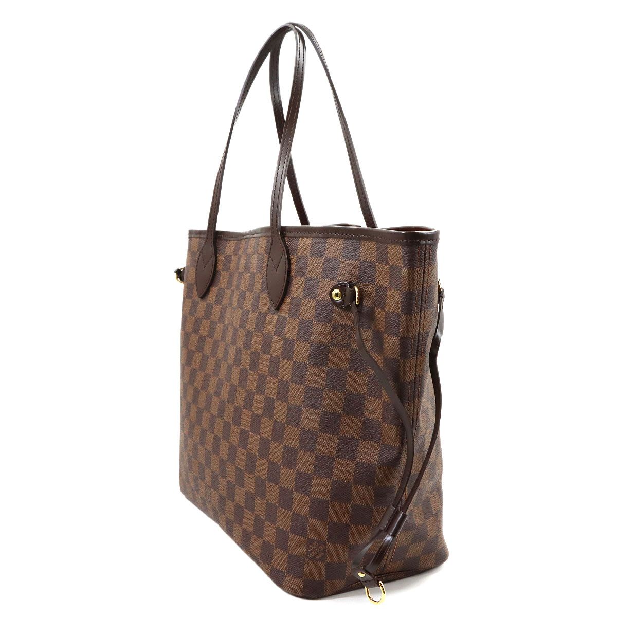 Louis Vuitton Damier Neverfull MM Tote Ebene Cerise Brown — view 4