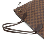 Louis Vuitton Damier Neverfull MM Tote Ebene Cerise Brown — view 6