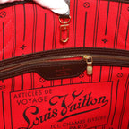 Louis Vuitton Damier Neverfull MM Tote Ebene Cerise Brown — view 7