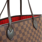 Louis Vuitton Damier Neverfull MM Tote Ebene Cerise Brown — view 9