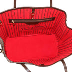Louis Vuitton Damier Neverfull MM Tote Ebene Cerise Brown — view 6