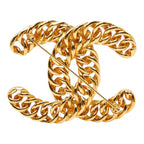 Chanel CC Logo Brooch Gold Plated — view 2