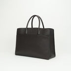 Hermes White Bus GM Tote Fjord Chocolat Chocolate Brown Gold Handbag — view 2