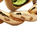 Chanel Clover Peridot Tanzanite Ring 18k Yellow Gold — view 5