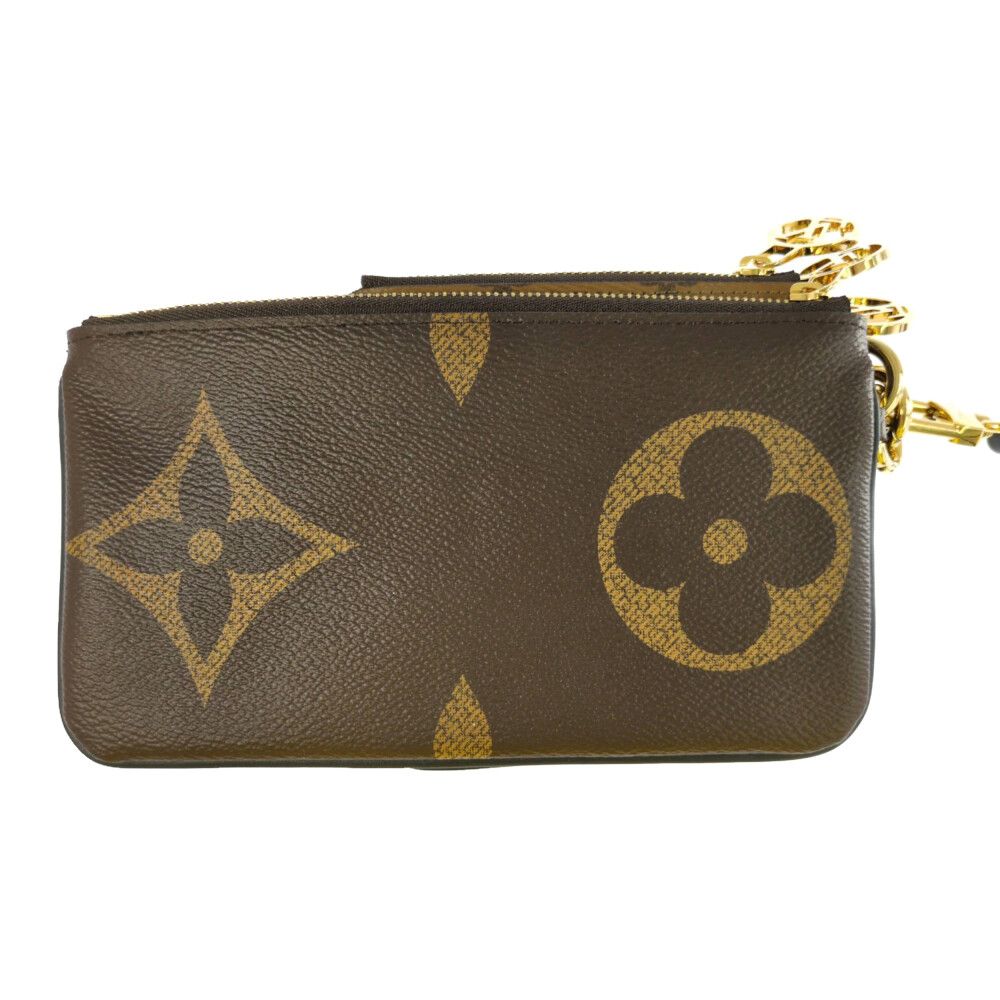 Louis Vuitton Monogram Reverse Pochette Trio Coin Purse Wallet Brown — view 5
