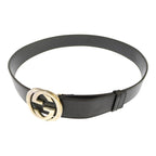 Gucci Interlocking Wide Belt Black — view 2