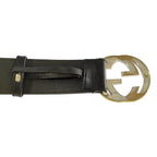 Gucci Interlocking Wide Belt Black — view 4