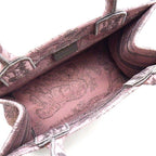 Dior Tote Book Small Pink Gray Toile de Jouy Sauvage Embroidery — view 5