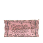 Dior Tote Book Small Pink Gray Toile de Jouy Sauvage Embroidery — view 4