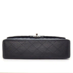 Chanel Shoulder Bag 11.12 Classic Quilted 25 Black Bordeaux Lambskin