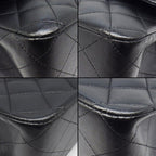 Chanel Shoulder Bag 11.12 Classic Quilted 25 Black Bordeaux Lambskin