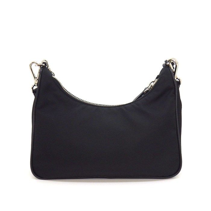 Prada Shoulder Bag Re Edition Re-Nylon Black Red Recycled Polyamide Saffiano — view 2