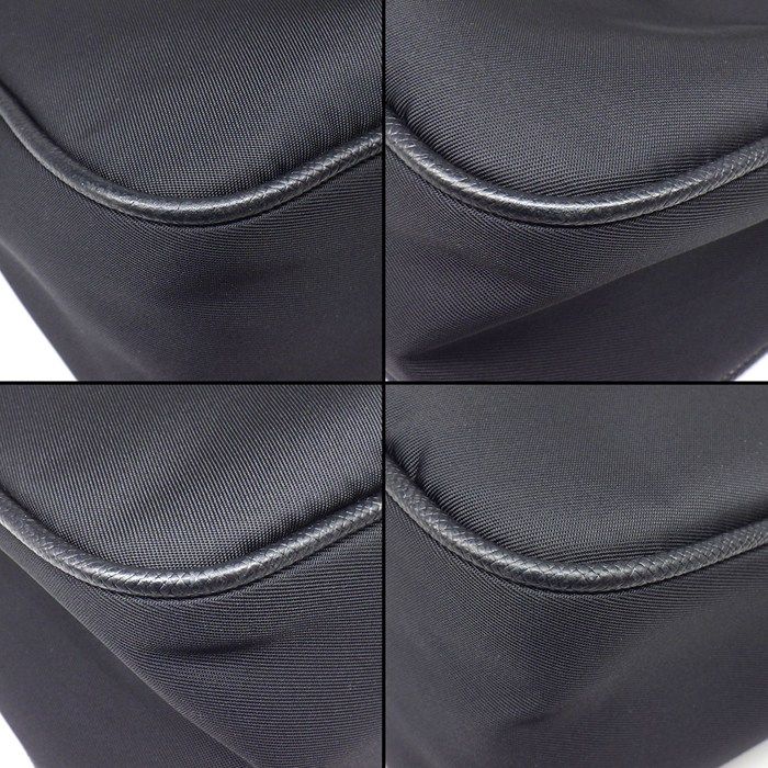 Prada Shoulder Bag Re Edition Re-Nylon Black Red Recycled Polyamide Saffiano — view 8