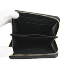 Louis Vuitton Coin Case Monogram Empreinte Zippy Purse Wallet Black — view 4