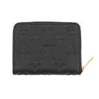 Louis Vuitton Coin Case Monogram Empreinte Zippy Purse Wallet Black — view 3