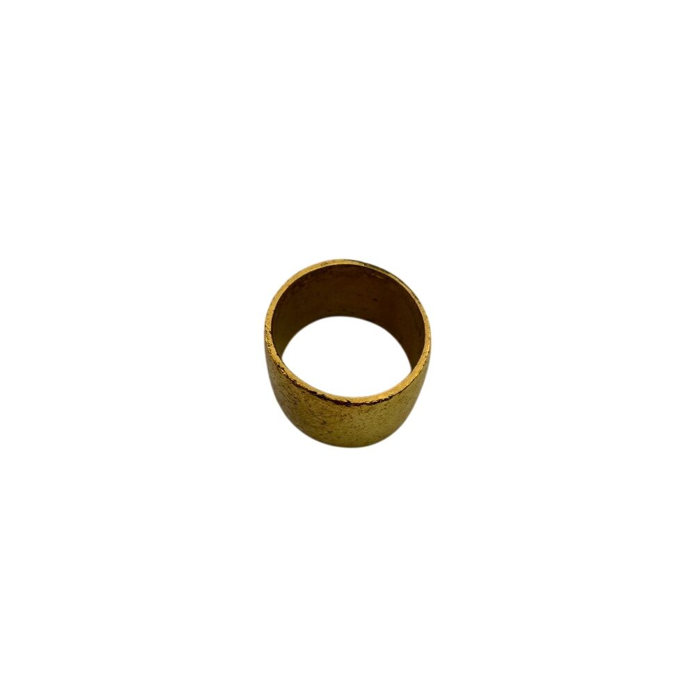Chanel Rhinestone CC Logo Ring Gold — view 5