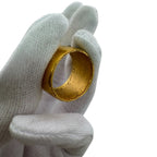 Chanel Rhinestone CC Logo Ring Gold — view 6