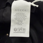 Gucci Nylon Leather Logo Embossed Hat Baseball Cap Black Silver XL — view 9