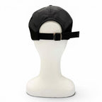 Gucci Nylon Leather Logo Embossed Hat Baseball Cap Black Silver XL — view 4