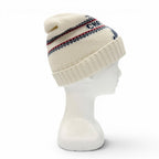 Dior Alpes Wool Cashmere Star Logo Hat Knit Cap White Navy — view 5