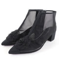 Chanel CC Logo Camellia Mesh Boot