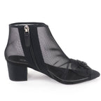 Chanel CC Logo Camellia Mesh Boot — view 6