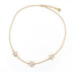 Dior Destiny Mother of Pearl Star Clover Necklace Gold — view 2
