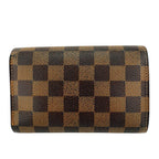 Louis Vuitton Portefeuille Alexandra Damier Leather Trifold Wallet Brown — view 2