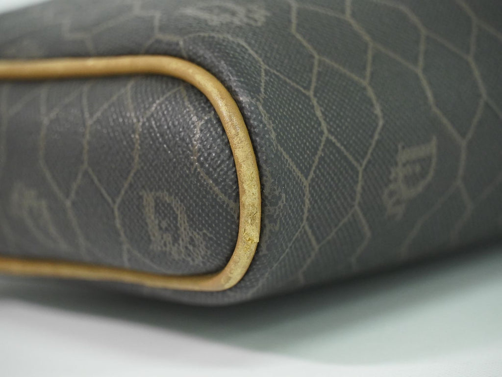 Dior Honeycomb Pattern Shoulder Bag Pochette Black — view 7