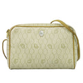 Dior Honeycomb Pattern Shoulder Bag Pochette Beige