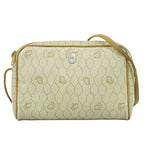 Dior Honeycomb Pattern Shoulder Bag Pochette Beige