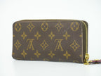 Louis Vuitton LV Portefeuille Clemence Flower Charm Monogram Wallet Brown — view 2