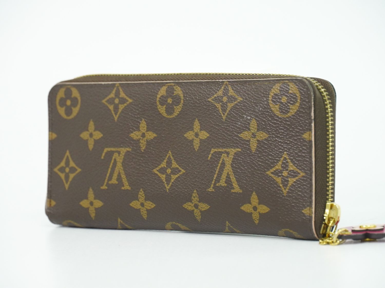 Louis Vuitton LV Portefeuille Clemence Flower Charm Monogram Wallet Brown — view 2
