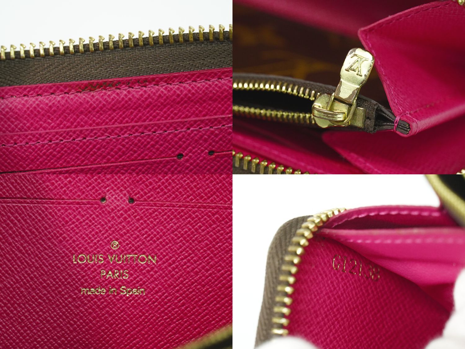 Louis Vuitton LV Portefeuille Clemence Flower Charm Monogram Wallet Brown — view 9
