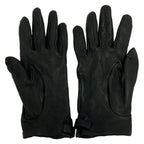 Hermes Gloves Black Kelly Charm Gold Lambskin — view 3