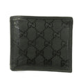 Gucci GG Supreme Wallet Bifold Leather All Over Pattern Black