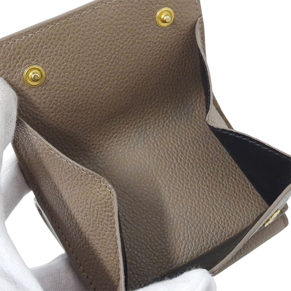 Saint Laurent Wallet Trifold Leather Top Logo Mini Small — view 7